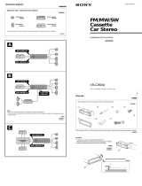 Sony XR-C2604J Installation guide