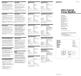 Sony XS-GF1020I Operating instructions