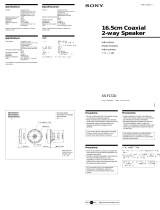 Sony XS-F1720 Operating instructions