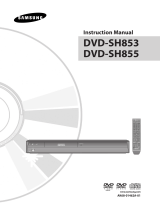 Samsung DVD-SH855 User manual