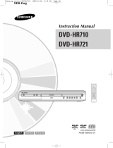 Samsung DVD-HR721 User manual