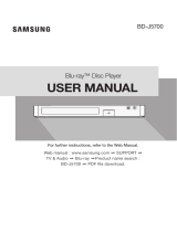 Samsung BD-J5700 Quick start guide
