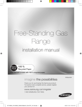 Samsung NX583G0VBSR Installation guide