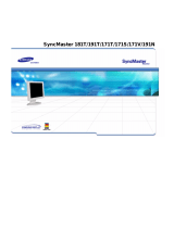 Samsung SYNCMASTER 171V User manual