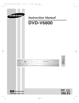 Samsung DVD-V6800 Owner's manual