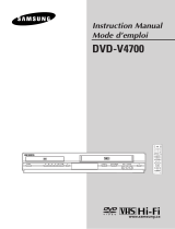 Samsung DVD-V4700 User manual