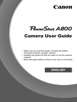 Canon PowerShot A800 Owner's manual