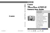 Canon PowerShot A720 IS User manual