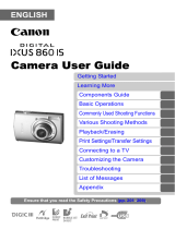 Canon Digital IXUS 860 IS Owner's manual