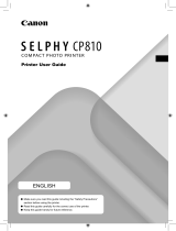 Canon SELPHY CP810 User manual
