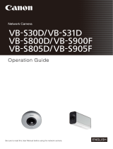 Canon VB-S800D Owner's manual