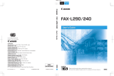 Canon FAX-L290 User manual