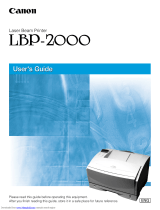 Canon LBP-2000 User manual