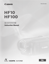 Canon HF100 User manual