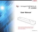 Canon imageFORMULA P-208II User manual