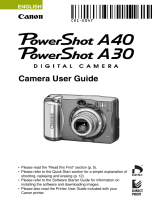 Canon PowerShot A40 User manual
