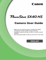 Canon SX40 HS User manual