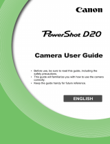 Canon PowerShot D20 User guide