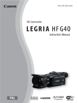 Canon LEGRIA HF G40 User manual