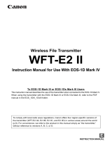 Canon Wireless File Transmitter WFT-E2II B User manual