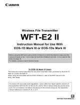 Canon Wireless File Transmitter WFT-E2II B User manual