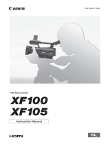 Canon XF100 User manual