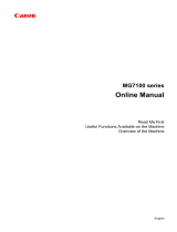Canon Pixma MG 7100 series Owner's manual