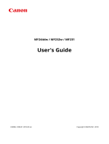 Canon i-SENSYS MF231 User manual