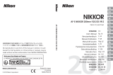 Nikon AF-S NIKKOR 200mm f/2G ED VR II User manual