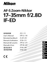 Nikon AF-S Zoom-Nikkor 17-35mm f/2.8D IF-ED User manual