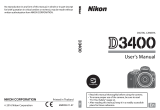 Nikon D3400 User manual