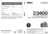 Nikon D3400 User manual