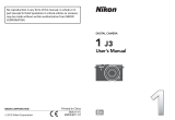 Nikon 1J3 User manual