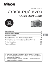Nikon COOLPIX B700 Quick start guide