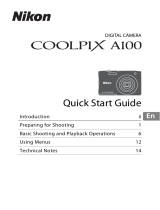 Nikon COOLPIX A100 Quick start guide