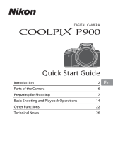 Nikon COOLPIX P900 Quick start guide