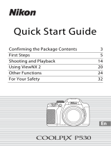 Nikon COOLPIX P530 Quick start guide