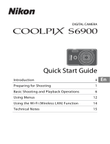 Nikon COOLPIX S6900 Quick start guide
