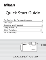 Nikon COOLPIX AW120 Quick start guide