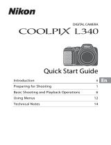 Nikon COOLPIX L340 Quick start guide