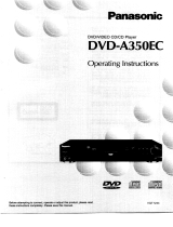 Panasonic DVDA350 Operating instructions