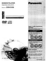Panasonic DVDCV52 Owner's manual