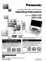 Panasonic DVDLV75 Operating instructions