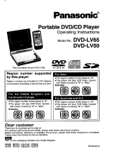 Panasonic DVDLV50 Operating instructions