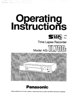 Panasonic AGTL700 Operating instructions
