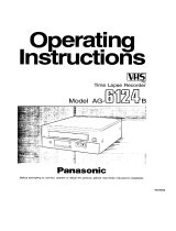 Panasonic AG6124B Operating instructions