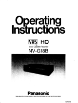 Panasonic NVG18B Operating instructions