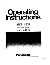 Panasonic NVG40B Operating instructions