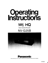 Panasonic NVG25B Operating instructions