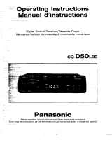 Panasonic CQD50L Operating instructions